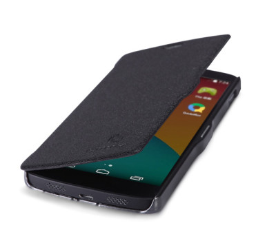 Кожени калъфи Кожени калъфи за LG Луксозен кожен калъф тефтер Nillkin за LG Google Nexus 5 E980 D820 черен